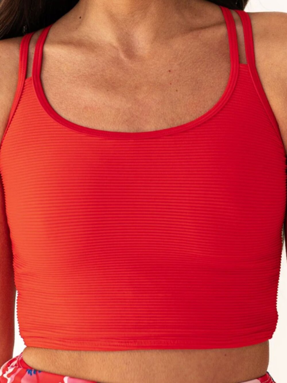 Livy & Kate Double Strap Top in Ruby